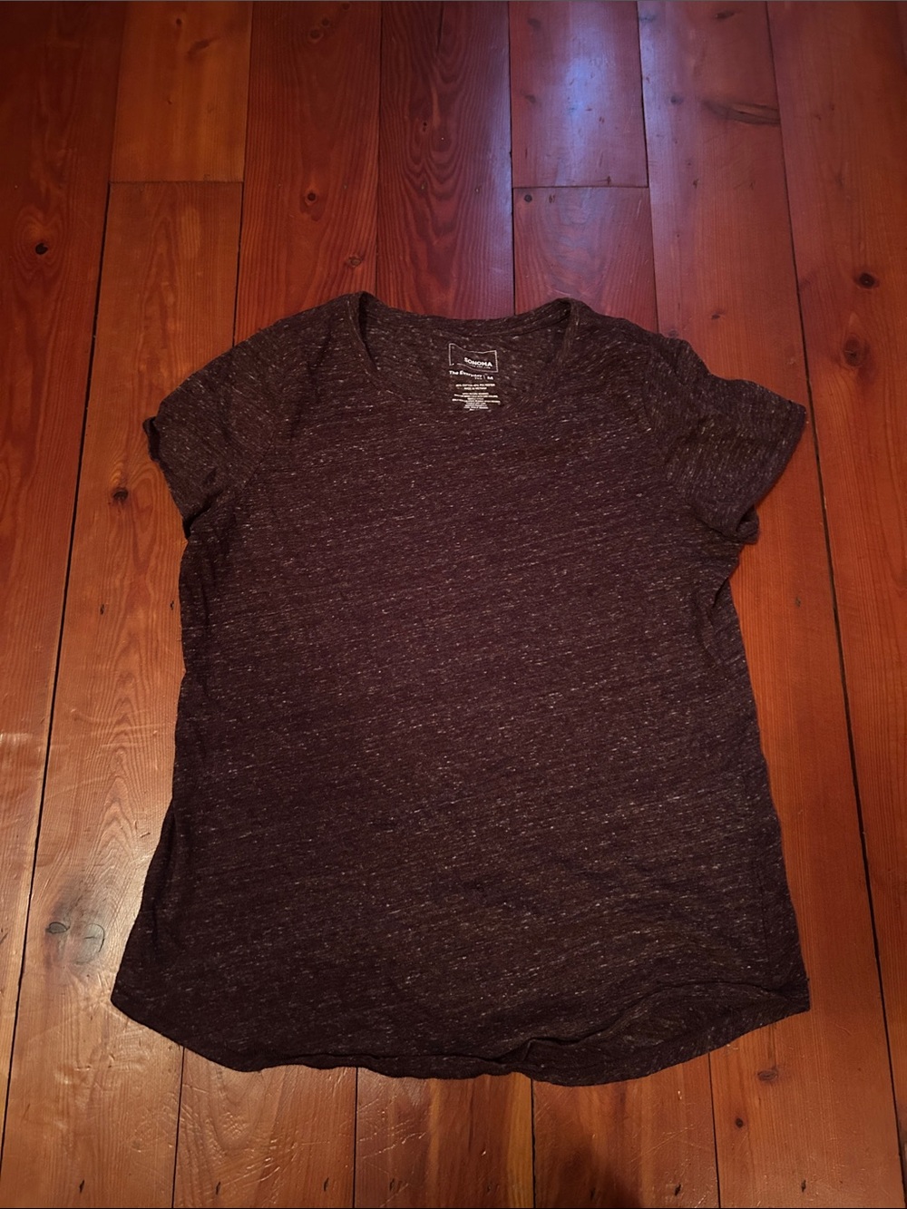 Sonoma Short Sleeve Crewneck Tee - Dark Heather Brown